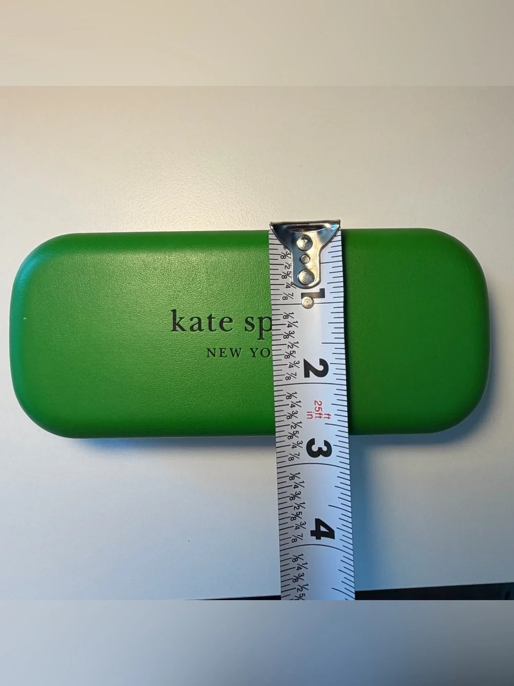 Kate Spade green & black eyewear hard case w/ matching cleaning cloth
